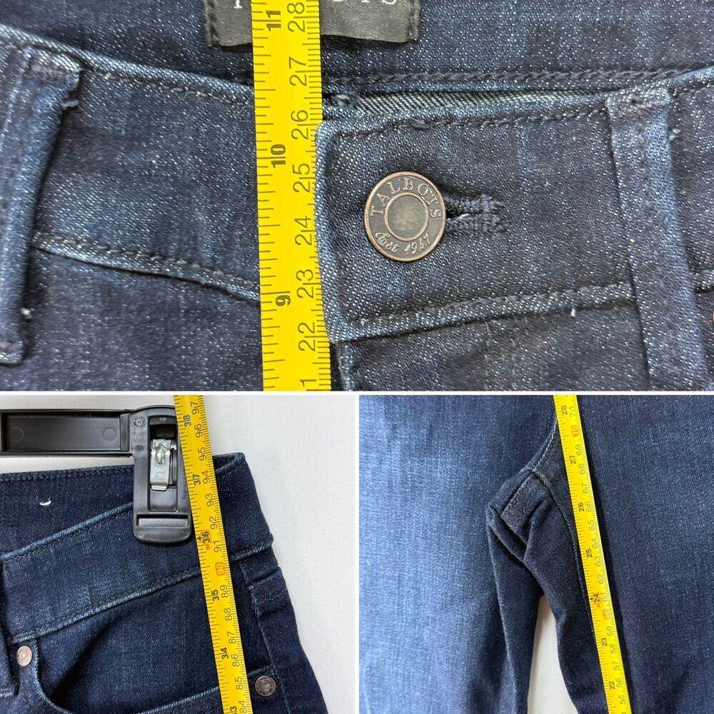 Talbots Jeans Womens 6P Blue Barely Boot Curvy Mid Rise denim - Picture 12 of 16